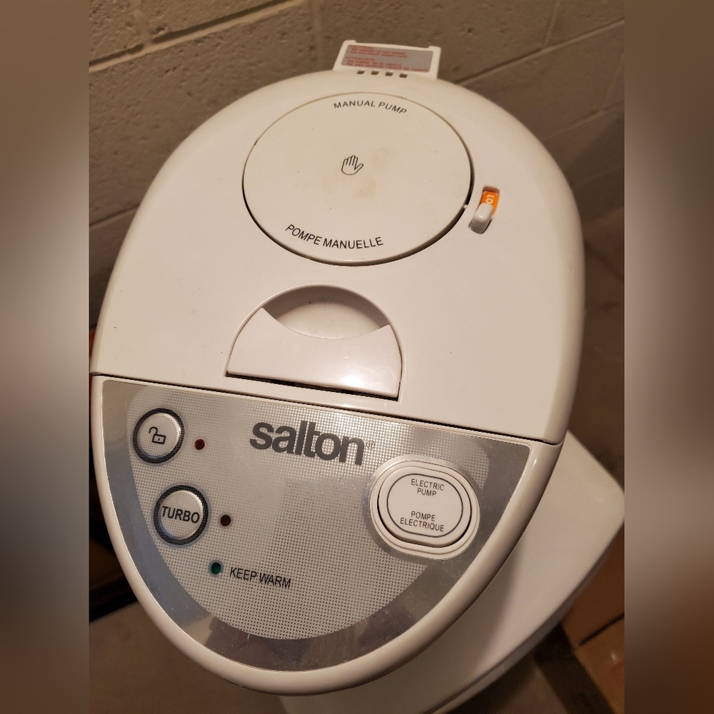 Salton 5 liter water heater Warner with pumps